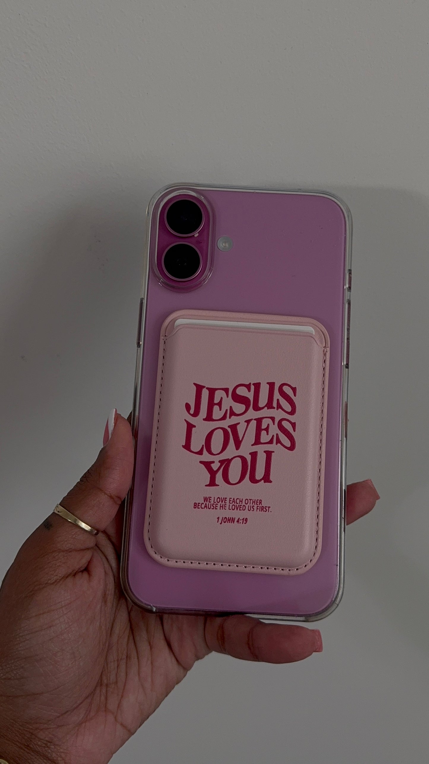 JESUS LOVES YOU CARD HOLDER