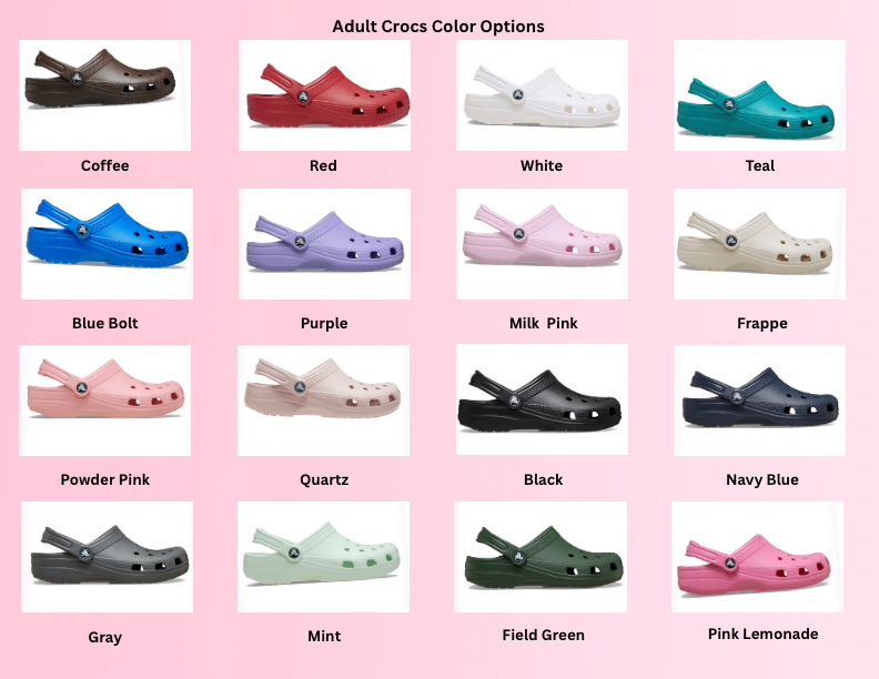 ADULT BLING CROCS