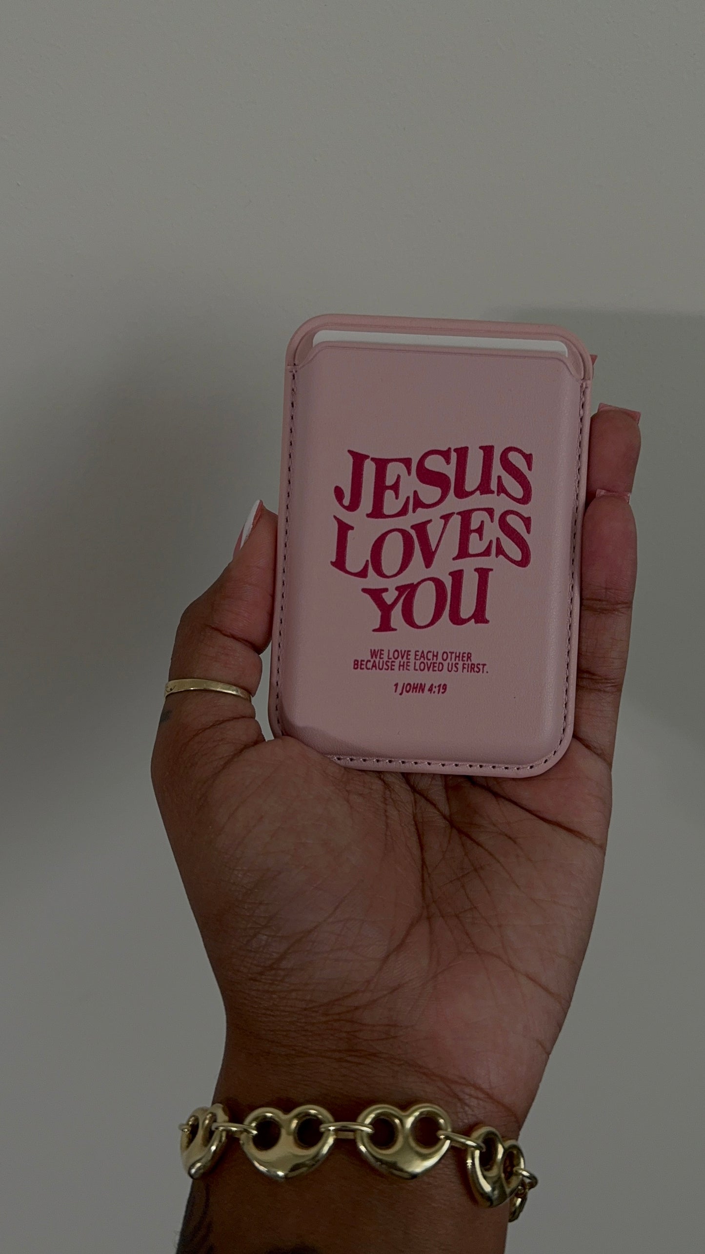 JESUS LOVES YOU CARD HOLDER