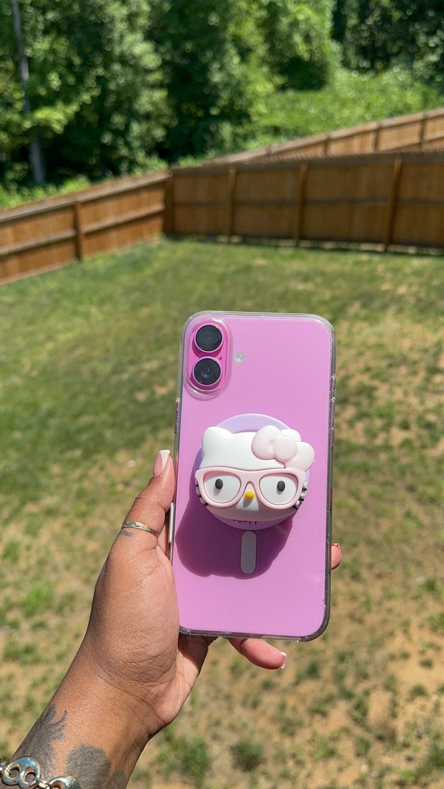 PINK HELLO KITTY POP SOCKET