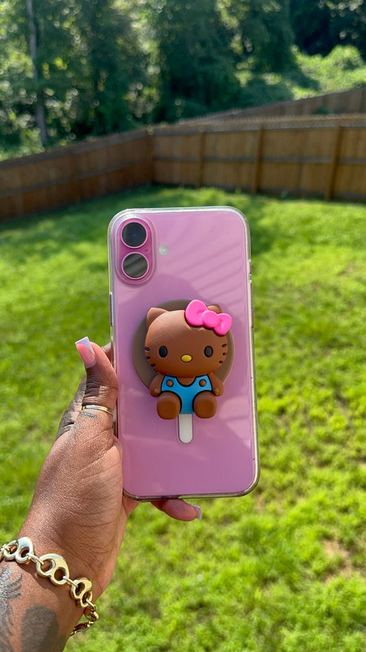 HK PINK BOW FULL BODY POP SOCKET