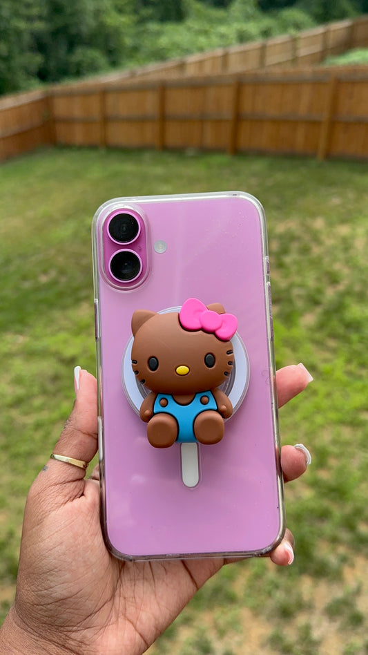 HK PINK BOW FULL BODY POP SOCKET
